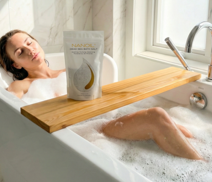 Regeneración, limpieza y relajación: el poder de las sales de baño del Mar Muerto de Nanoil