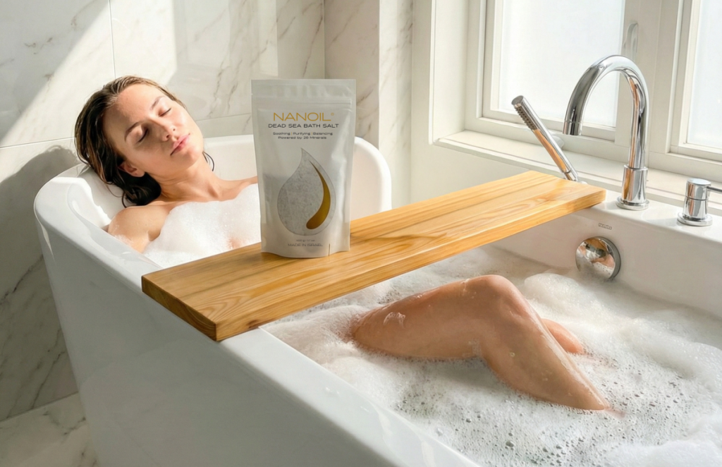 Regeneración, limpieza y relajación: el poder de las sales de baño del Mar Muerto de Nanoil