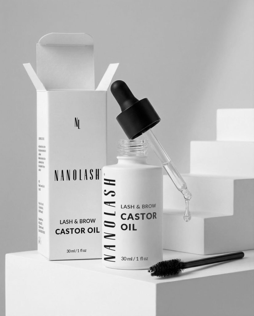aceite de ricino en las cejas nanolash